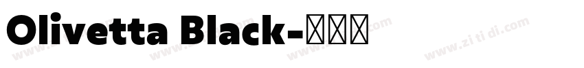 Olivetta Black字体转换 Olivetta Black字体转换